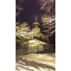 Подсветка купола собора