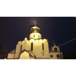 Подсветка купола собора